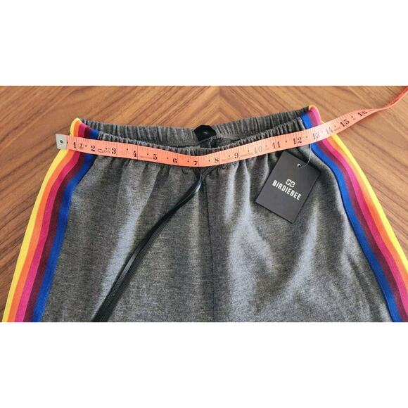 Birdiebee Phoenix Rainbow Sweatpants Joggers Gray Super Soft Small NWT - Picture 6 of 6